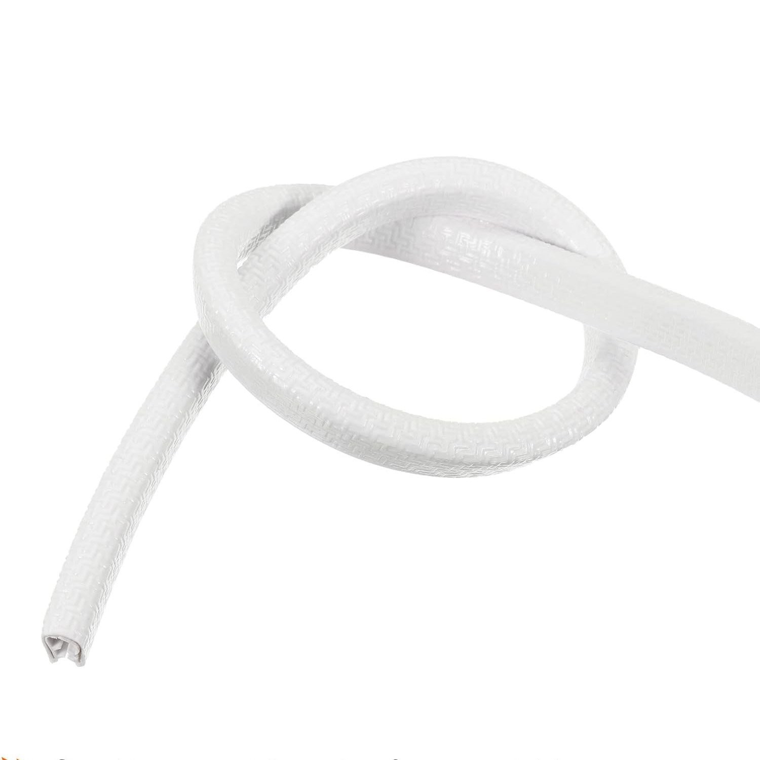 6m/20ft Car Door Trim Edge Lock Guard Moulding Rubber Seal Strip Protector White