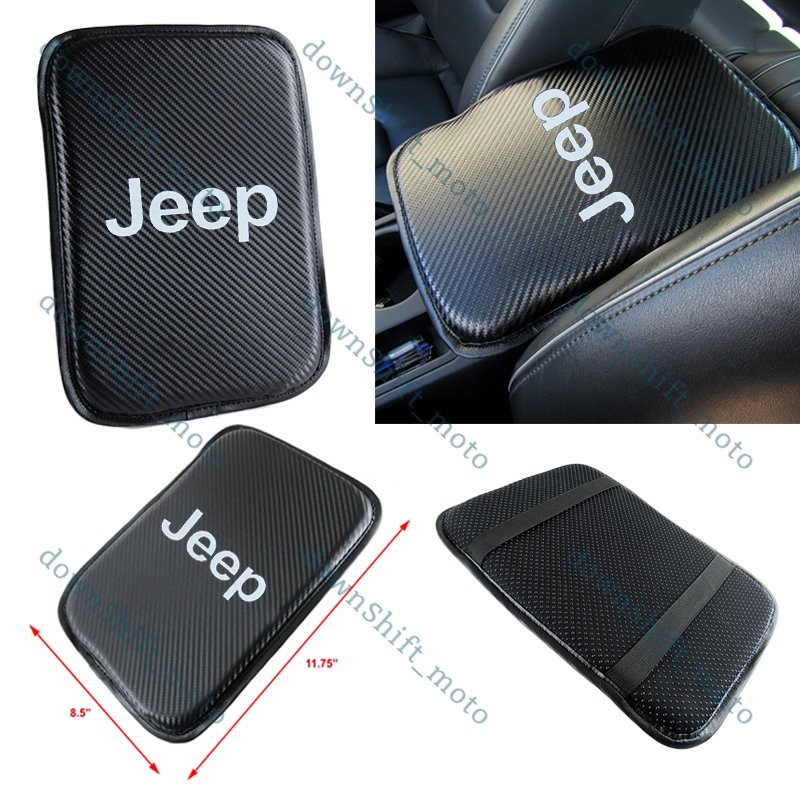 X1 For JEEP Carbon Fiber Car Center Console Armrest Cushion Mat Pad Cover New