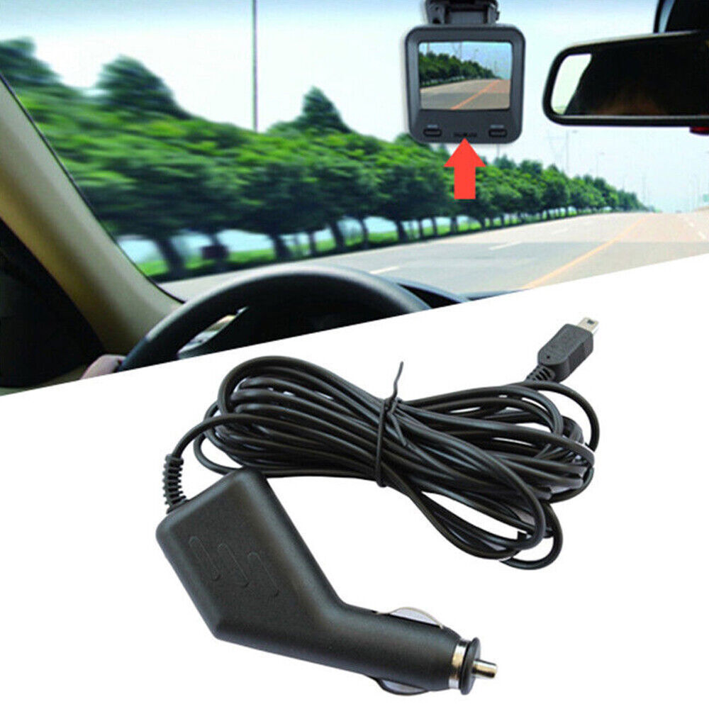 10FT Auto Mini USB GPS Car Dash DVR Charger Adapter Power Cable 12V to DC5V 1.5A