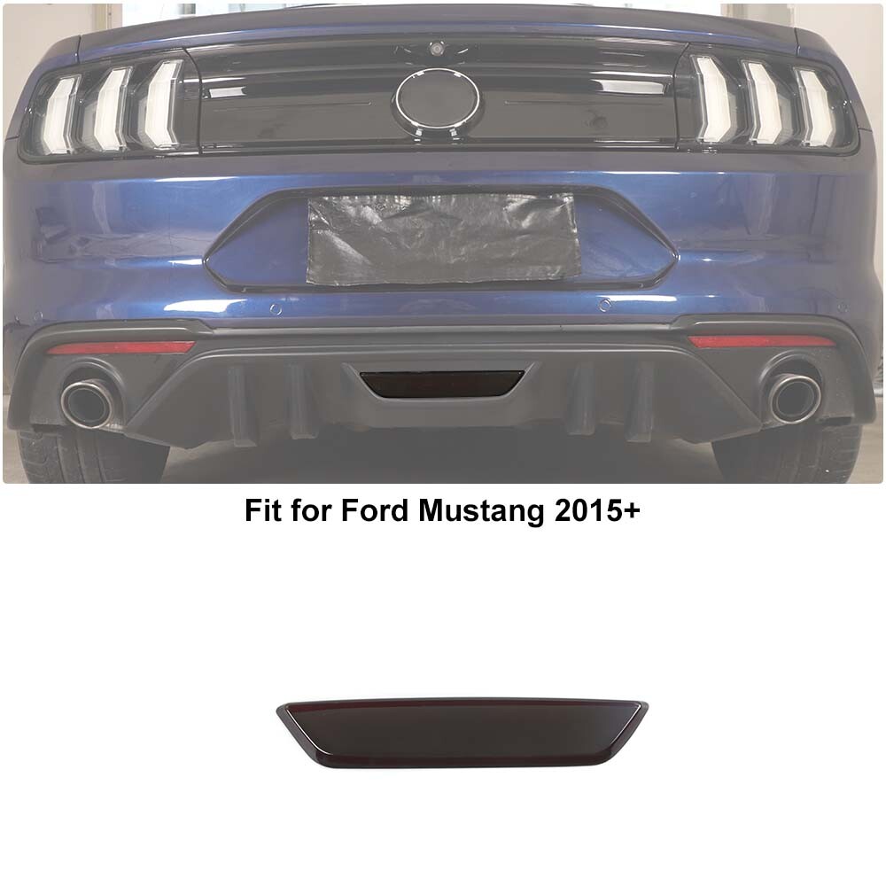 Translucent Tail Rear Fog Light Lamp Panel Decor Trim Cove For Ford Mustang 15+