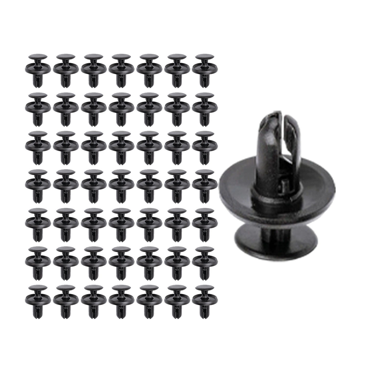 Set of 50 Bumper Fender Liner Retainer Clips for Mitsubishi Subaru MR288150