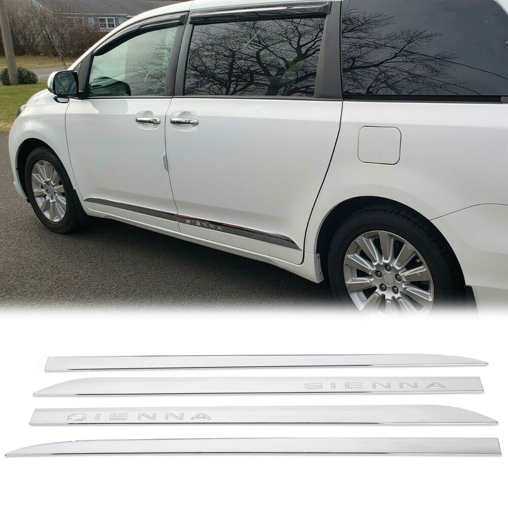 For Toyota SIENNA 2011-2020 ABS outside door body side molding chrome trim