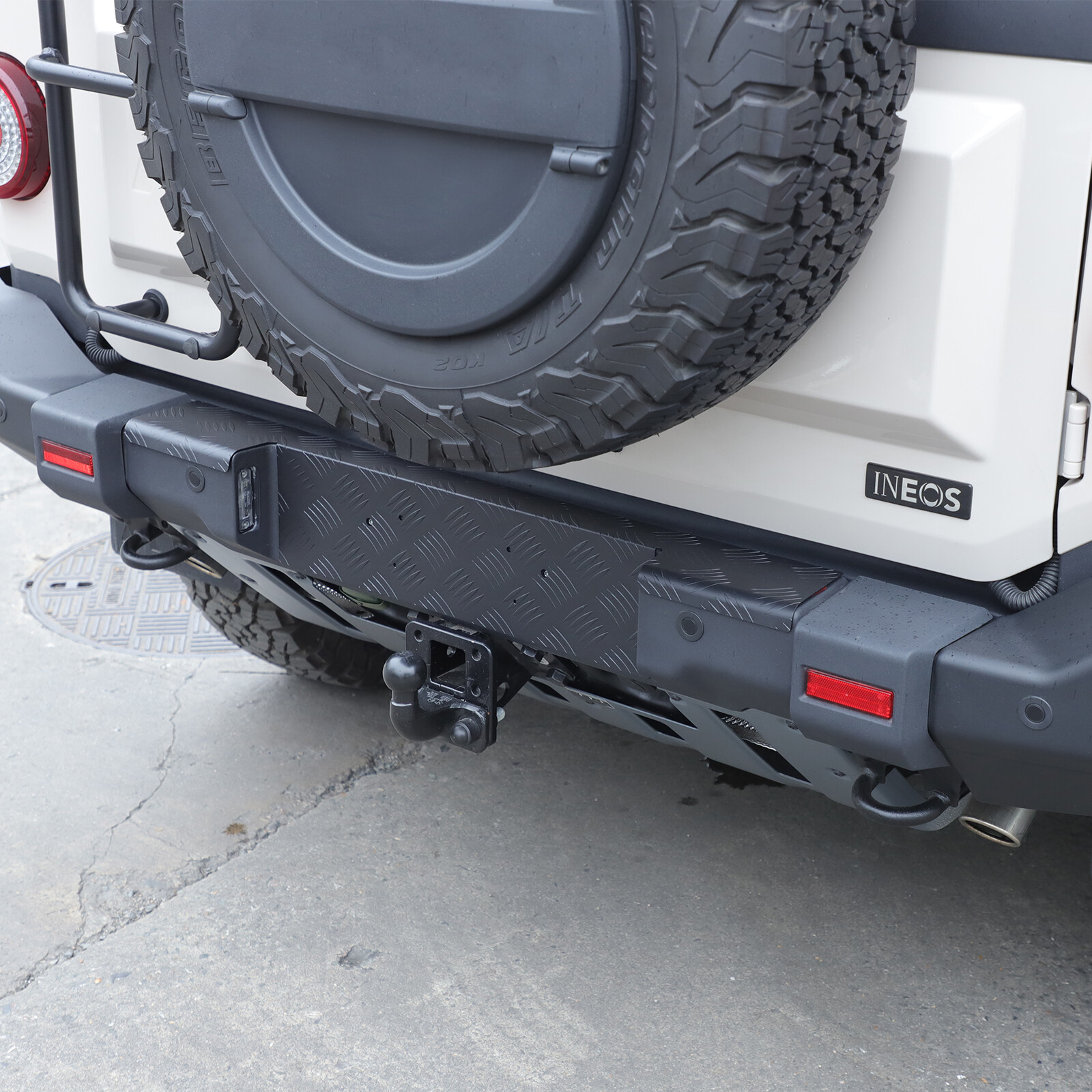 Aluminum Alloy Rear Bumper Step Guard Protector For Ineos Grenadier 2022-2025