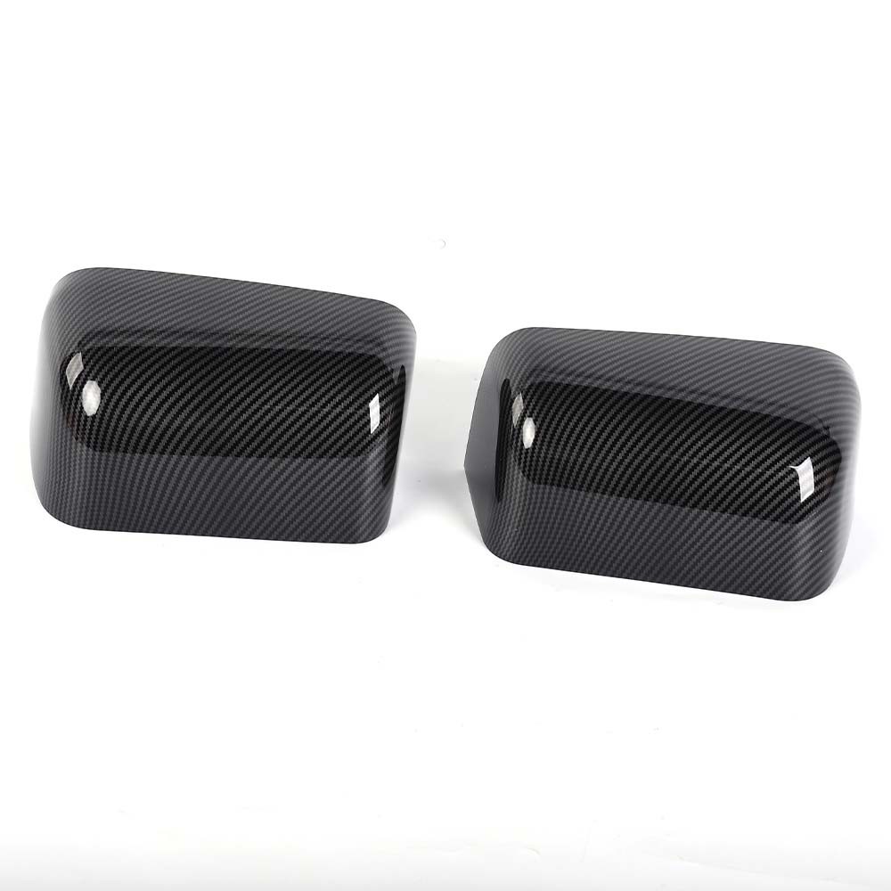 Carbon Top Half Towing RearView Mirror Cover Cap For Ford F250/350/450/550 08-16