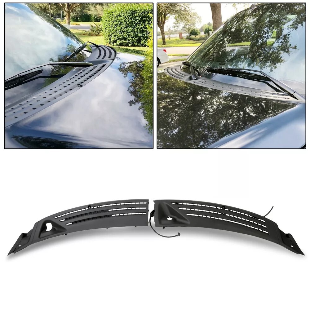For 04-08 Ford F150 Outer Windshield Window Wiper Cowl Cover Grille Left + Right