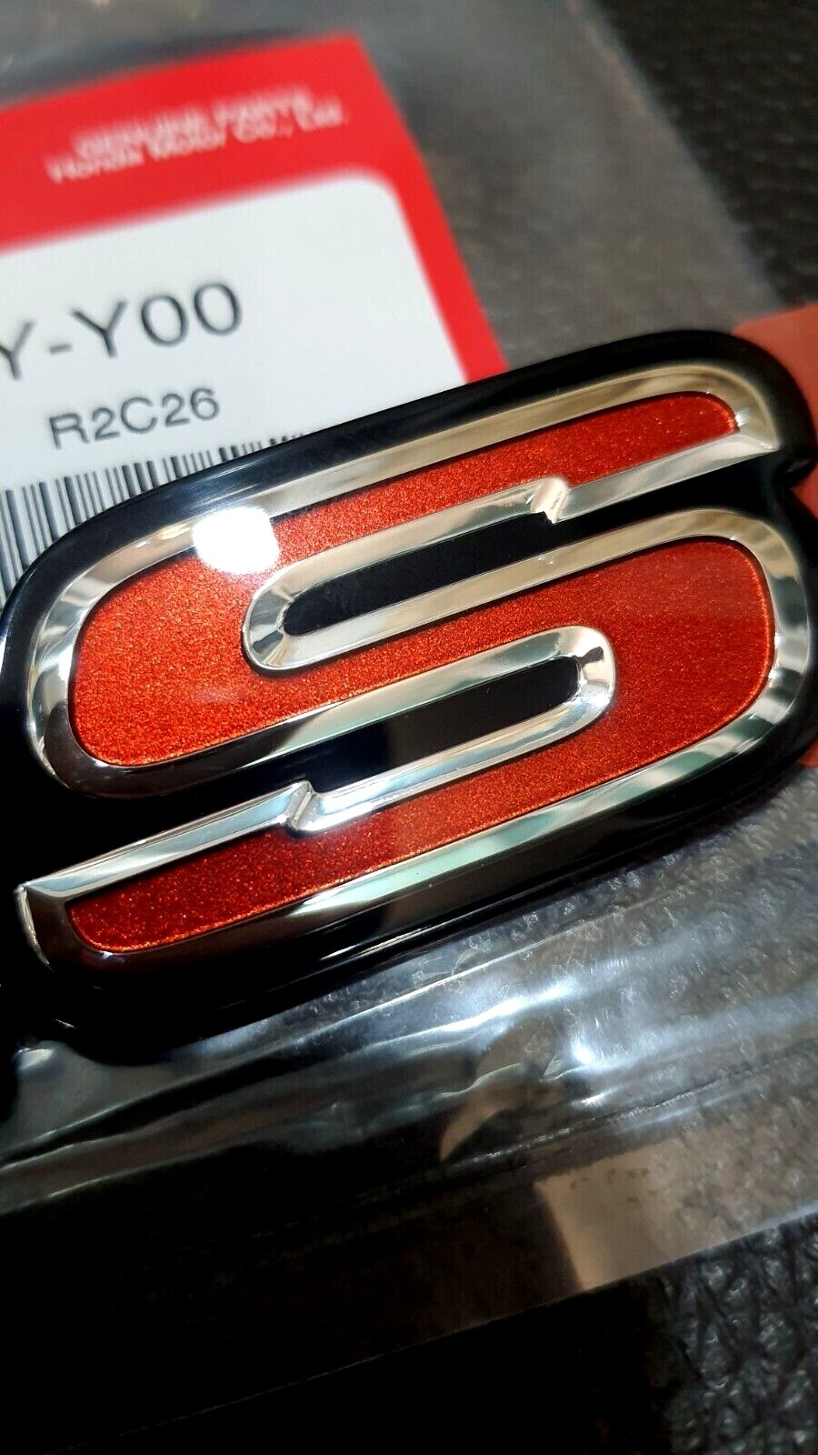 1Pair Genuine Parts RS HONDA LOGO EMBLEM BADGE FOR HONDA CIVIC FC FK JAZZ 15-20