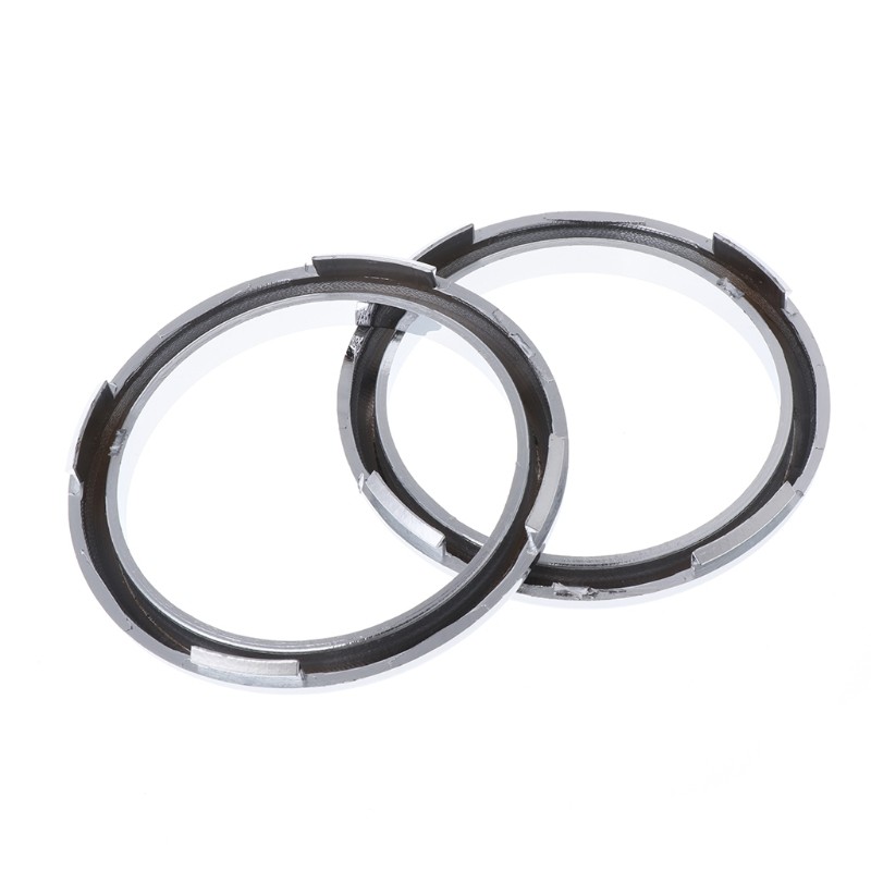 1 Pair ABS Chrome Front Fog Light Lamp Cover Trim