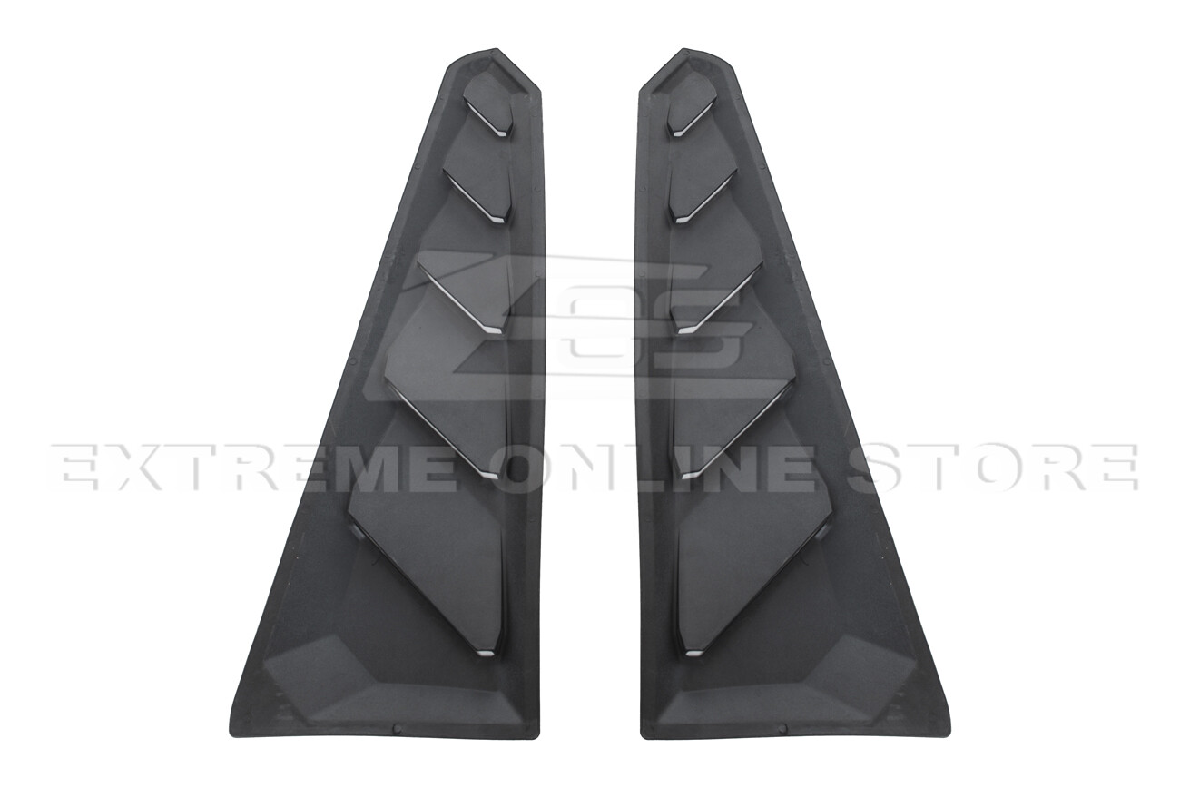 For 16-Up Camaro Coupe Performance Track Rear Window Louver Sun Shade Cover Pair