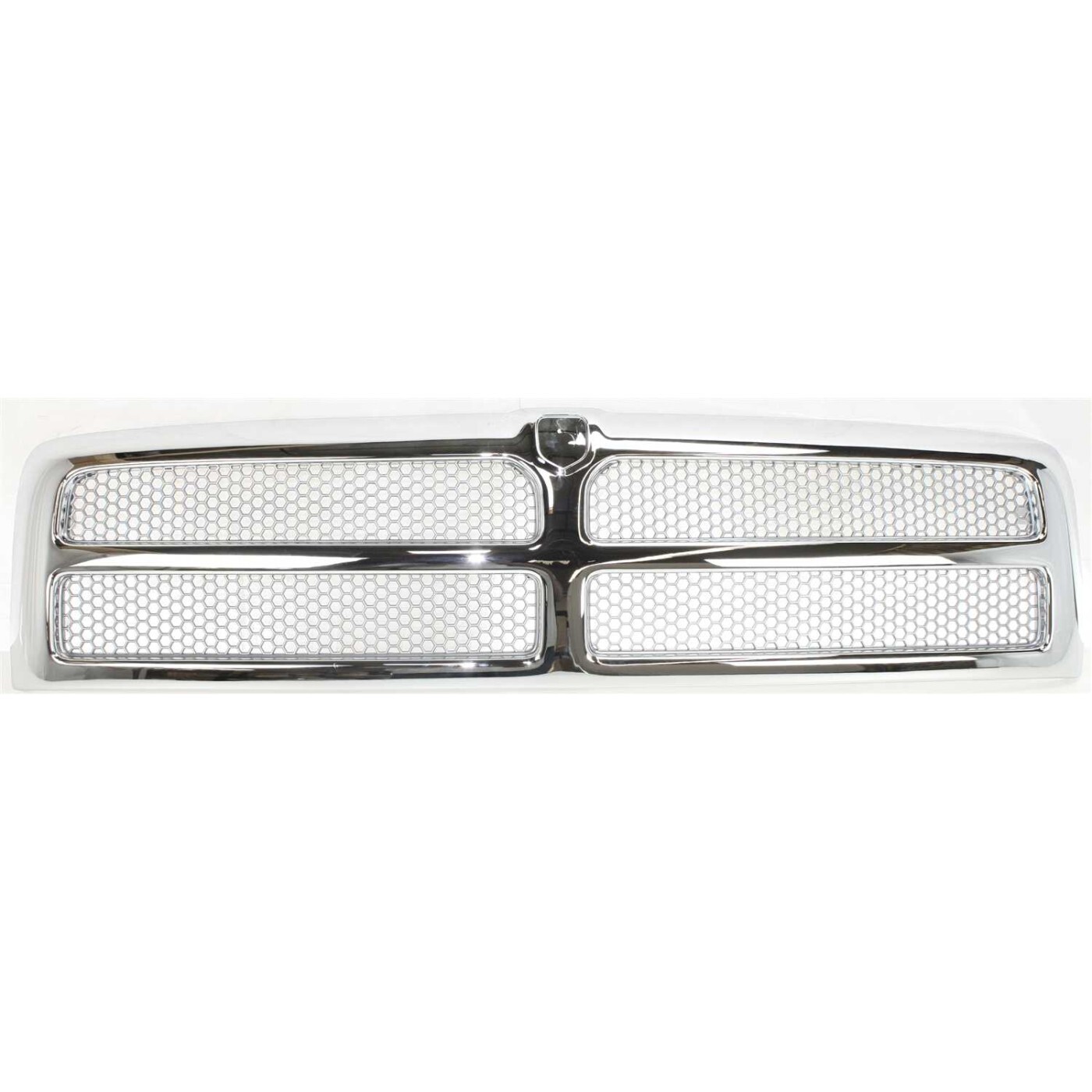 Grille For 94-97 Dodge Ram 1500 94-97 Ram 2500 Chrome Shell w/Honeycomb Insert