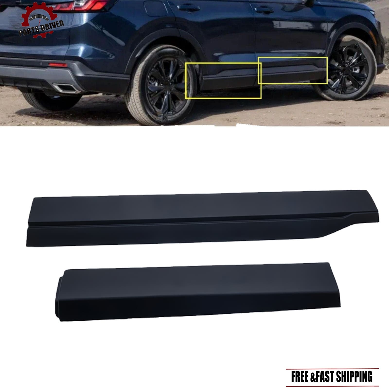 Front & Rear Door Molding Trim Panel Passenger Side For 2023-2025 Honda CR-V CRV