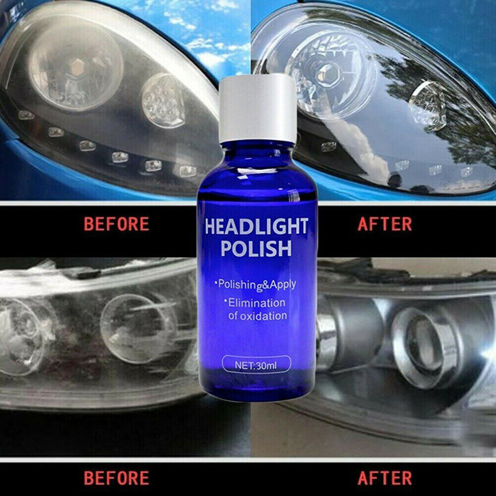 30ML Car Headlights Cover Len Restorer Polish Repair Liquid Cleaner Accessories