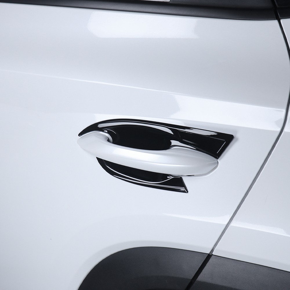 Black Exterior Door Handle Bowl Cover Trim Decal For Hyundai Tucson 2022-2025