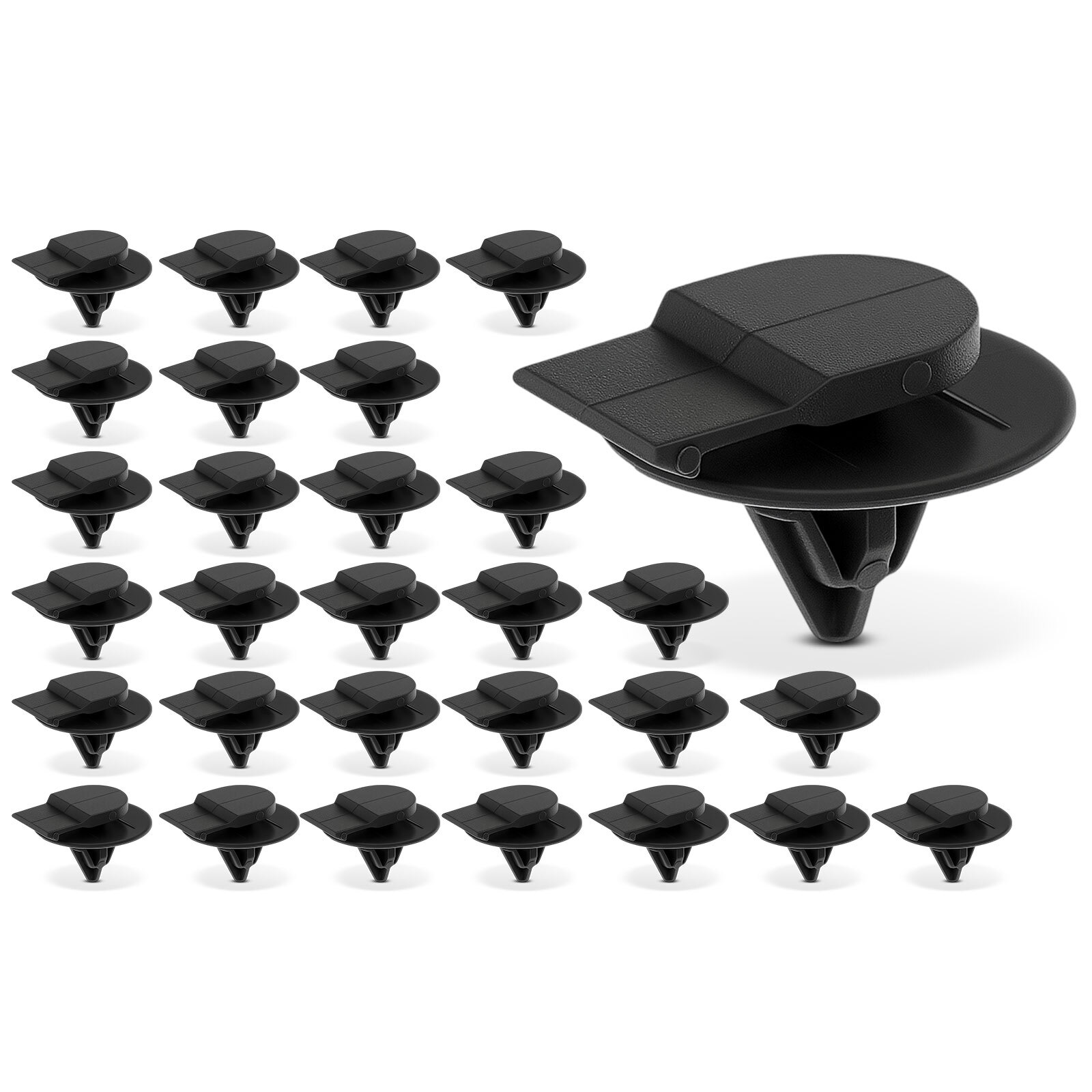 30Pcs 8mm Nylon Wheel Arch Trim Molding Clips Retainer for Mini Cooper 2002-2015