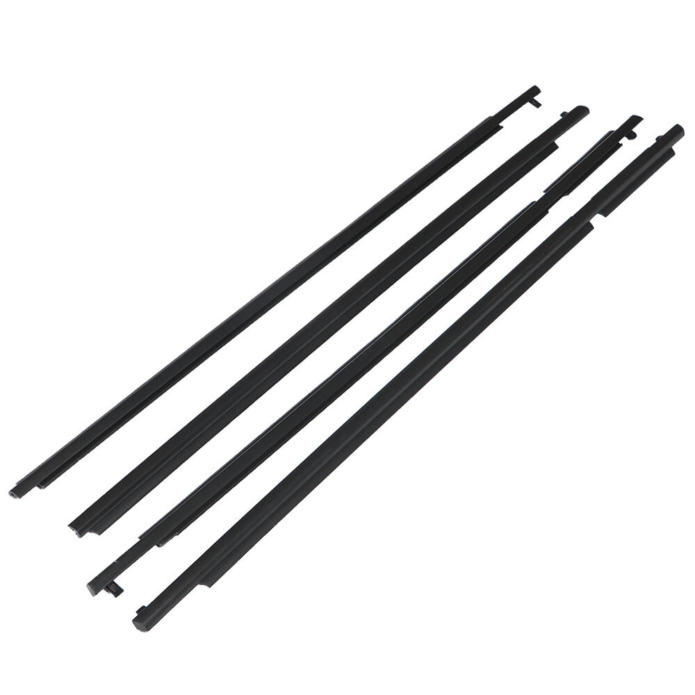 Black Window Weatherstrip Seal Belt Outer Molding Trim For Toyota RAV4 06 -2008