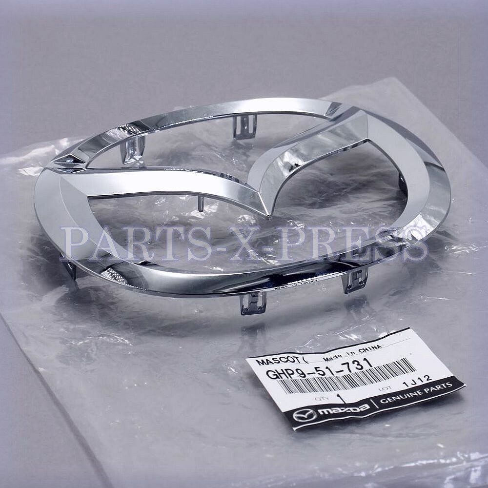 GHP9-51-731 NEW GENUINE OEM MAZDA 6 2014 – 2017 FRONT SILVER GRILLE EMBLEM BADGE