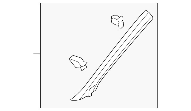 Genuine Volkswagen Body A-Pillar Trim Panel 5GM-867-234-H-ZB5