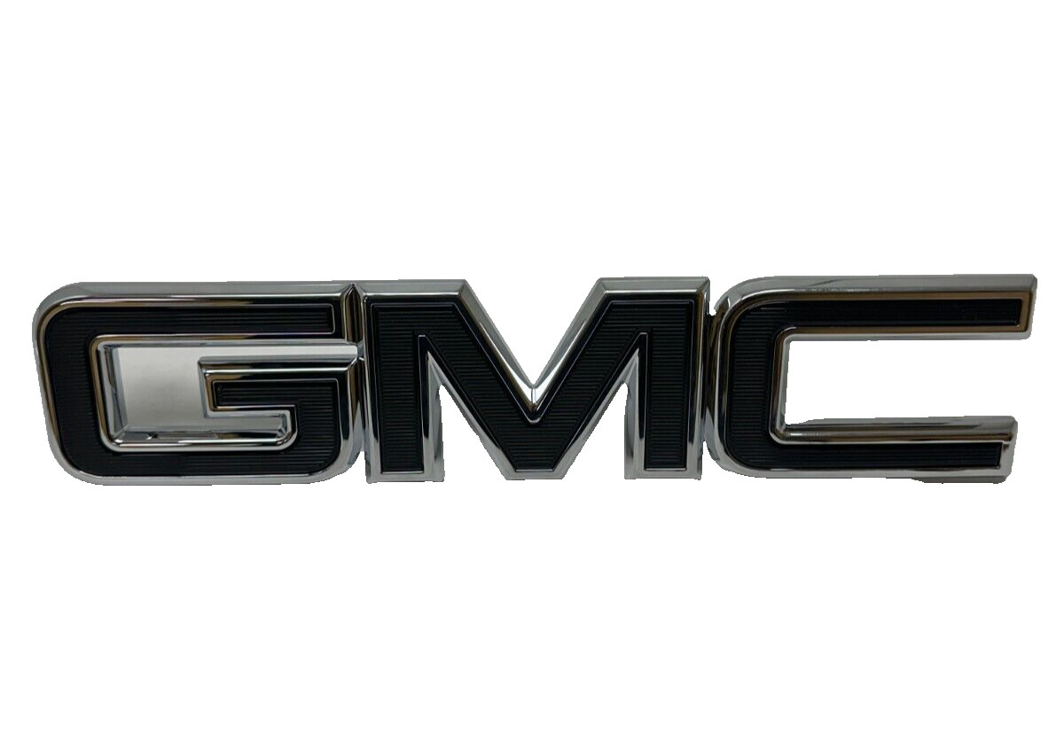 OEM Front & Rear Emblem Set Black Chrome For 2018-2021 GMC Terrain 84321763 New