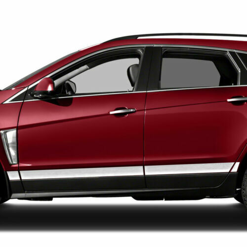 2010-2016 Cadillac SRX 8Pc Body Side Molding Rocker Panel Trim Stainless 3.75″
