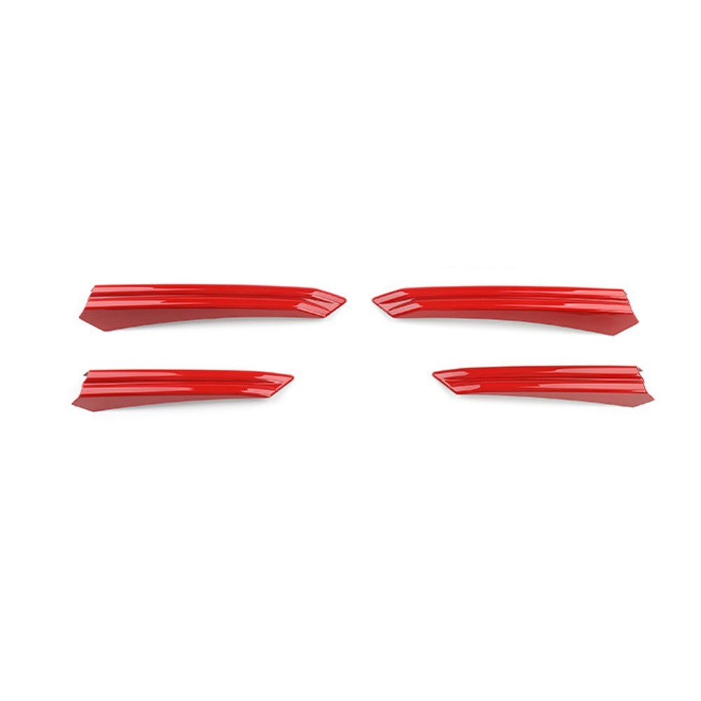 Red Front Bumper Side Cover Trim Stripes For Hyundai Elantra N N-Line 2024-2026