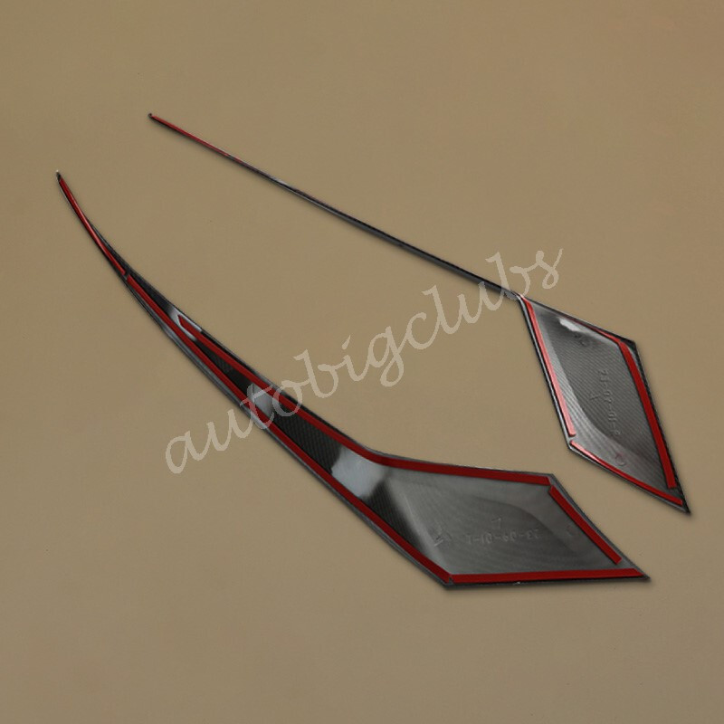 For Honda Accord 2023-2025 Carbon Fiber Headlight Eyebrow Cover Trims Accessory