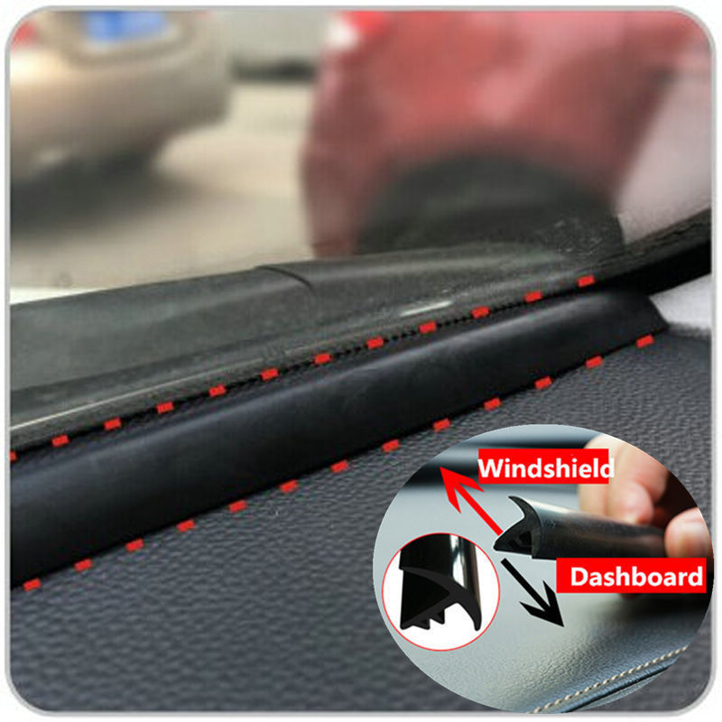 Rubber 1.6m Soundproof Dustproof Sealing Strip for Auto Car Dashboard Windshield