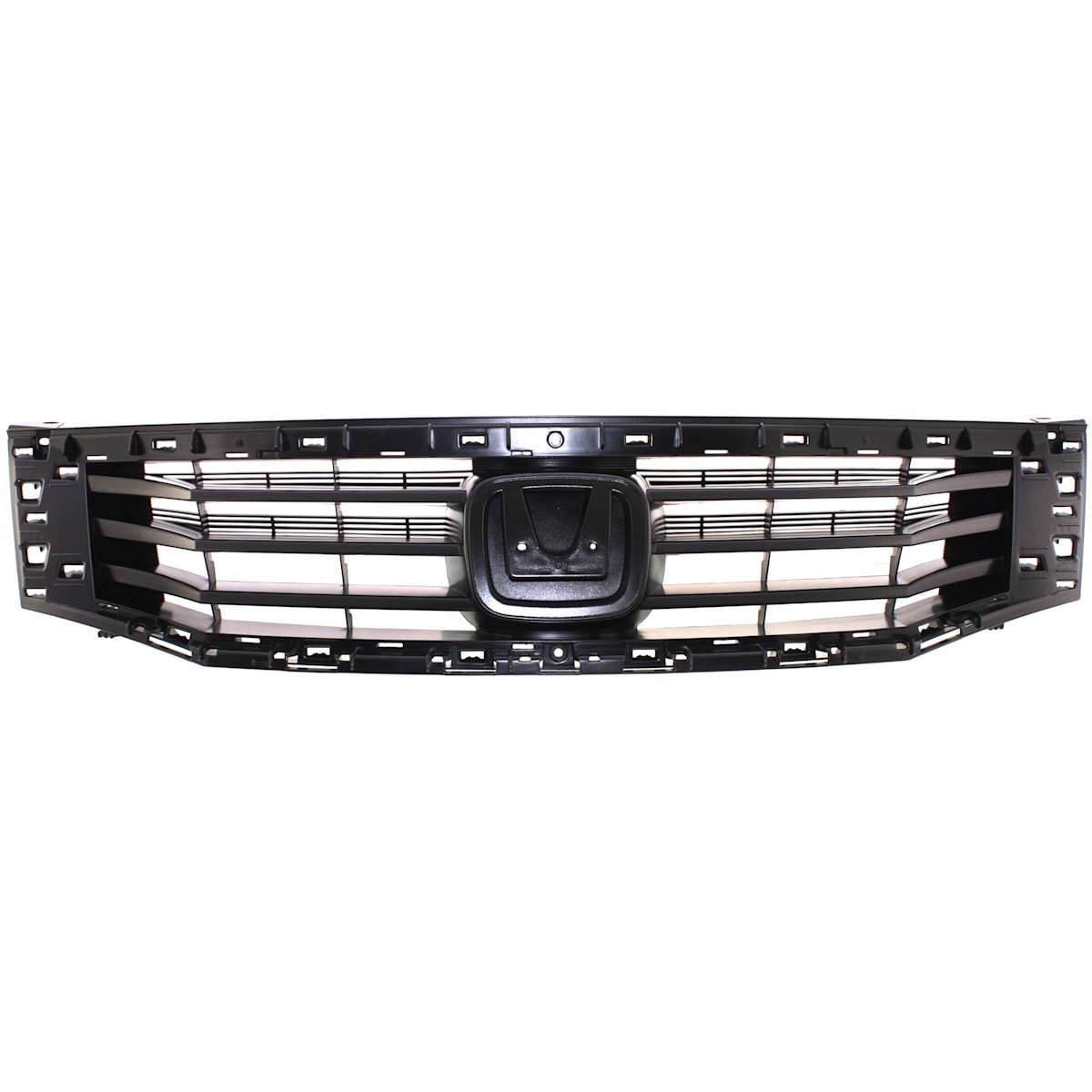 Grille Assembly For 2008 2009 2010 Honda Accord Paintable with Emblem Provision
