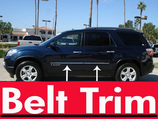 For gmc ACADIA Chrome Body Side Molding Trim Kit 2007-2012 2013 2014 2015 2016