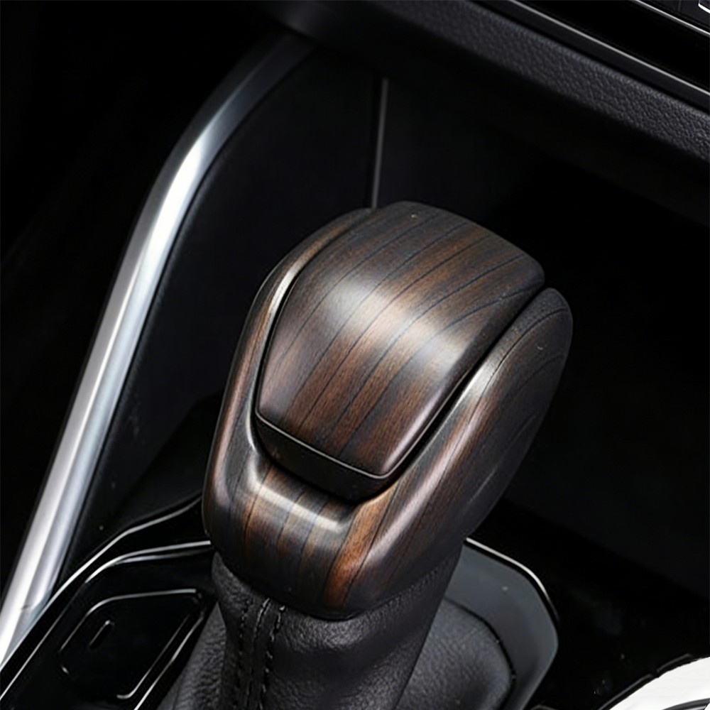 Wood grain Inner Gear Shift Knob Cover fit For Toyota Highlander 2020-2022