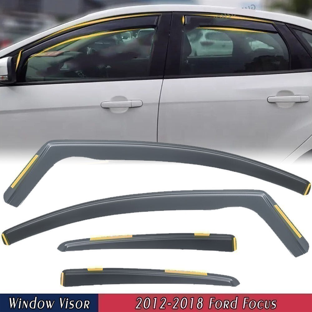 For Ford Focus 2012-2018 In-Channel Window Visors Vent Sun Rain –US
