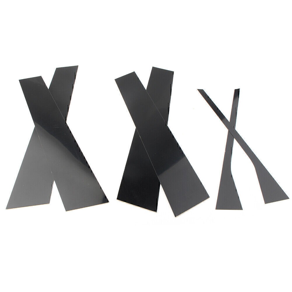 Pillar Posts Door Trim Glossy Black Cover FOR VW Jetta Sedan 2006-2010 (6pcs)