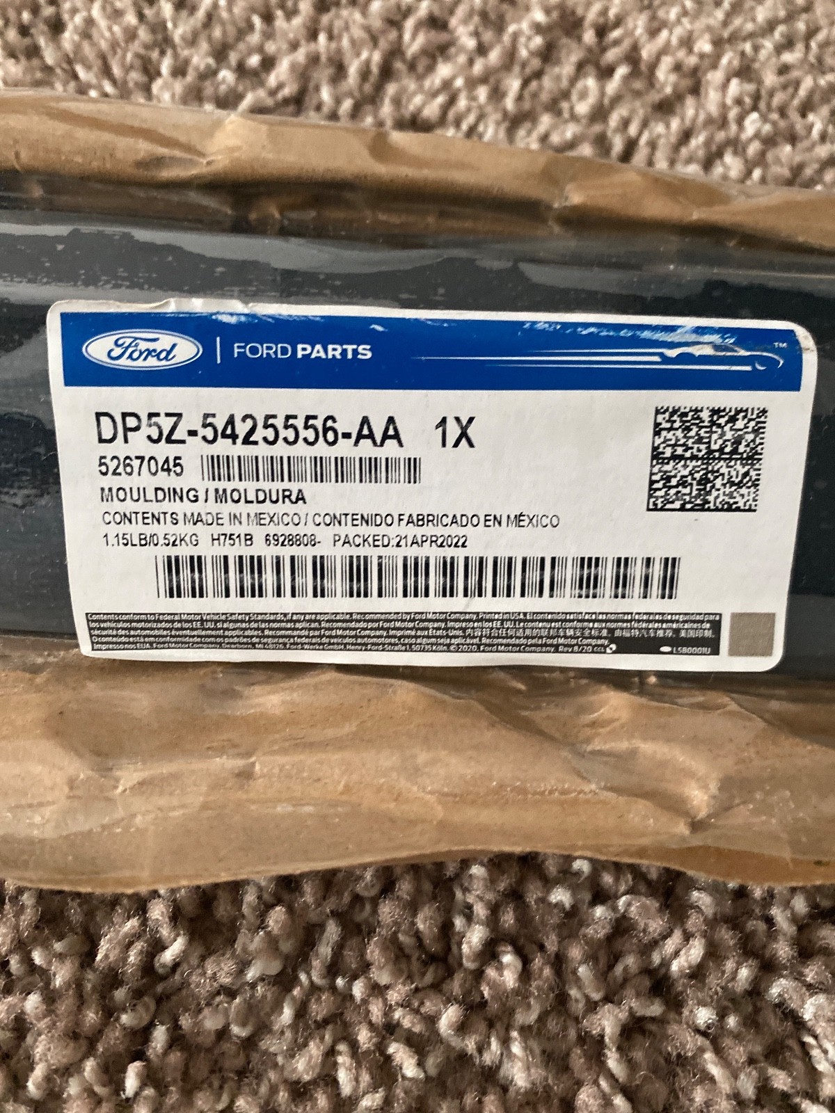 Side Molding – Ford (DP5Z-5425556-AA) 2013-2020 Lincoln MKZ – dp5z5425556aa