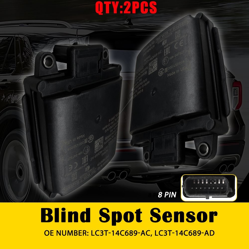 Rear Blind Spot Radar Sensor Monitor For 2020-21 Ford Explorer F-250 F-350 2-20X