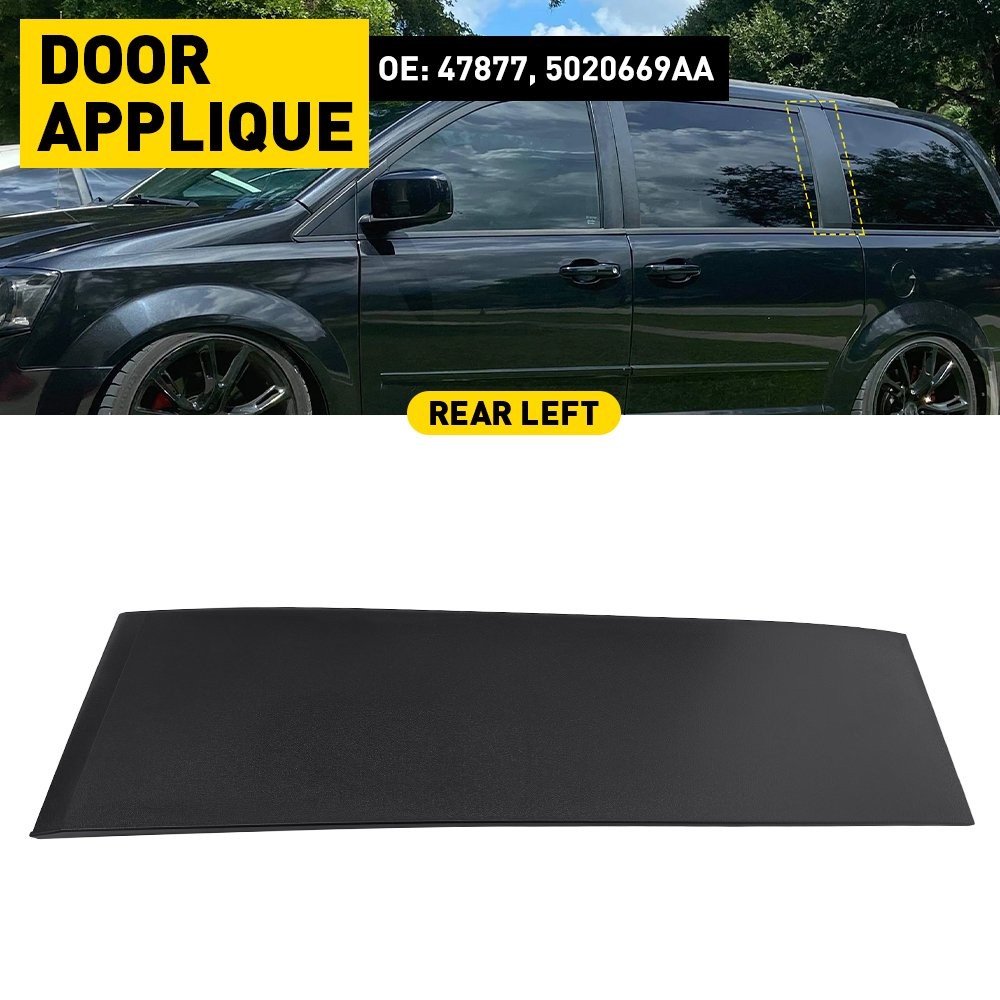 47877 Rear Left Rearward Sliding Door Molding For Chrysler Town & Country 1-5SET