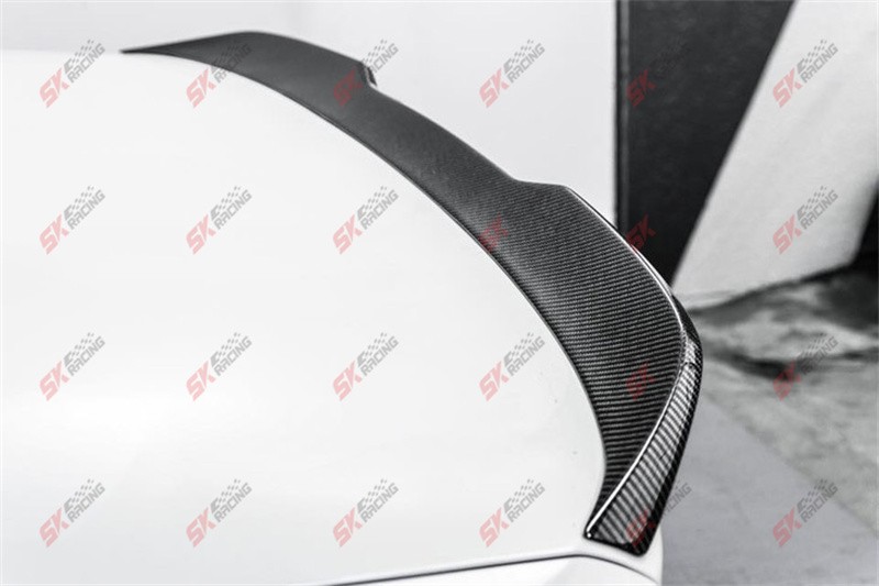 Glossy Black/Carbon Fiber Fits BMW 5 Series M5 520i 530i 540i Rear Spoiler Wing