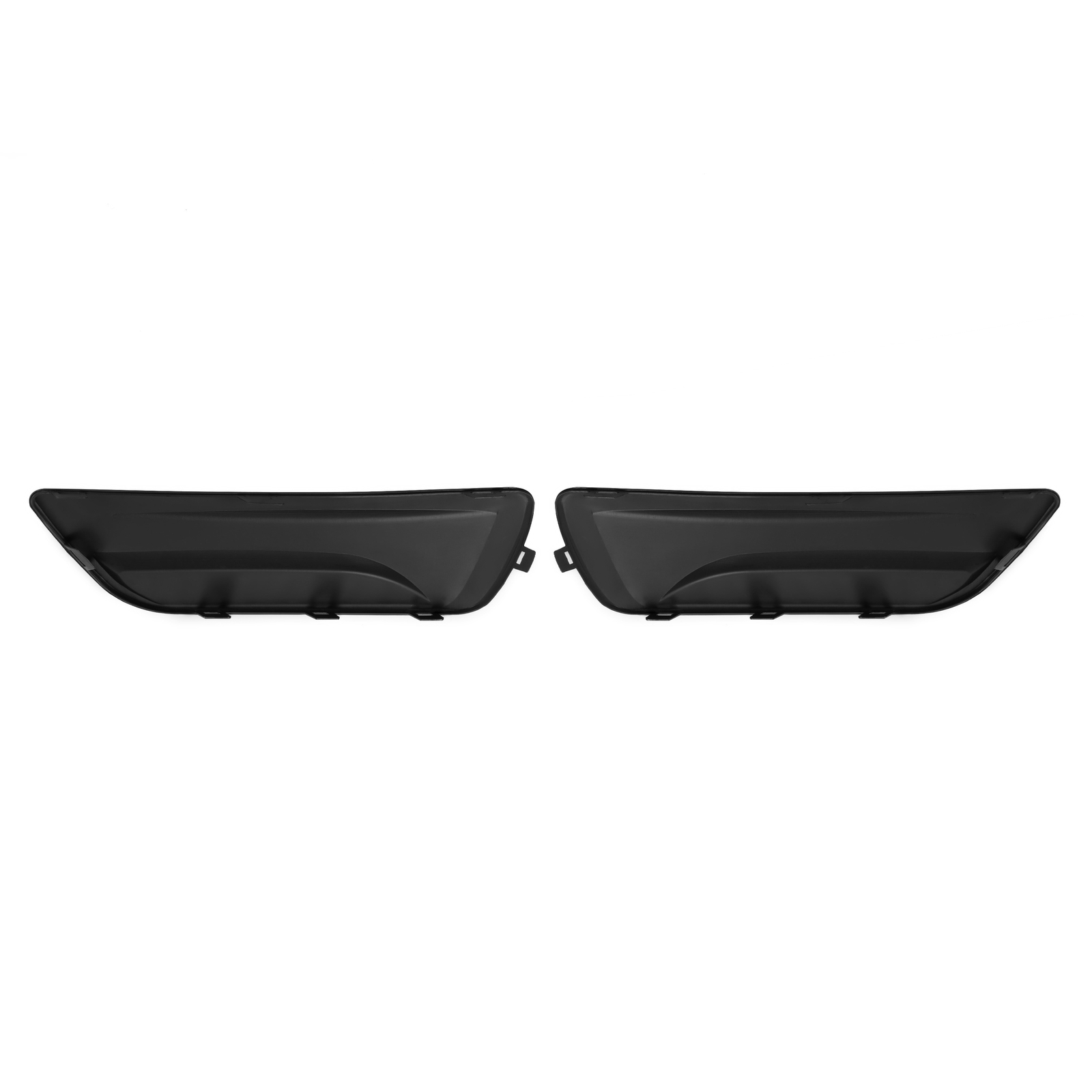 PAIR FOG LIGHT COVER LEFT & RIGHT SIDE BLACK FOR CHEVROLET MALIBU 2013-2016 NEW