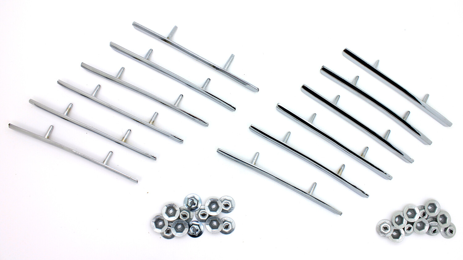 NEW Rear Fender Louver Vent Trim Set 12-PC & Nuts / For 67-68 FIREBIRD Quarter