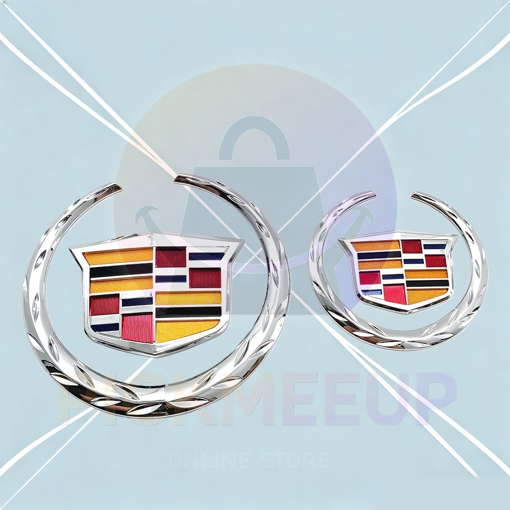 Chrome Front Grille Rear Trunk Lid Emblem for XTS CTS Escalade Symbol Ornament