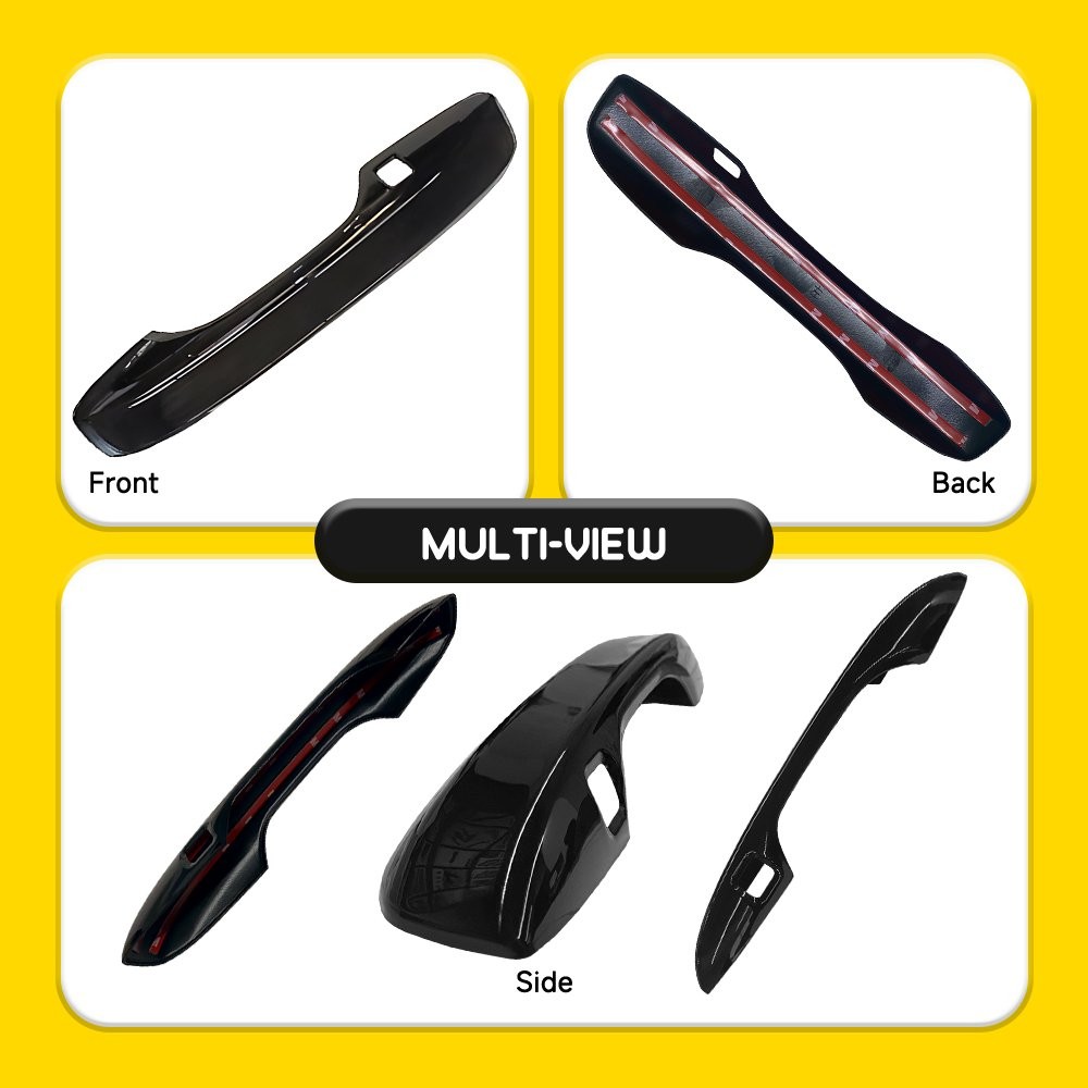 Fit Honda Civic 11th Gen 2022-2025 Gloss Black Door Handle Covers Trim Set 4-40X
