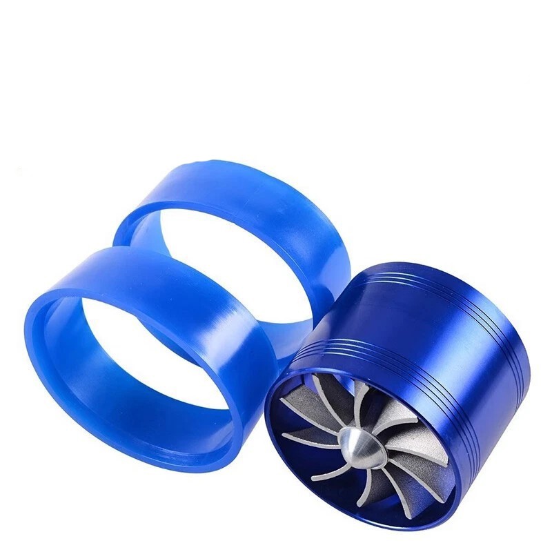 Universal 2.5″ Turbo Cold Air Intake Turbonator Hose Single Fan Fuel Gas Saver