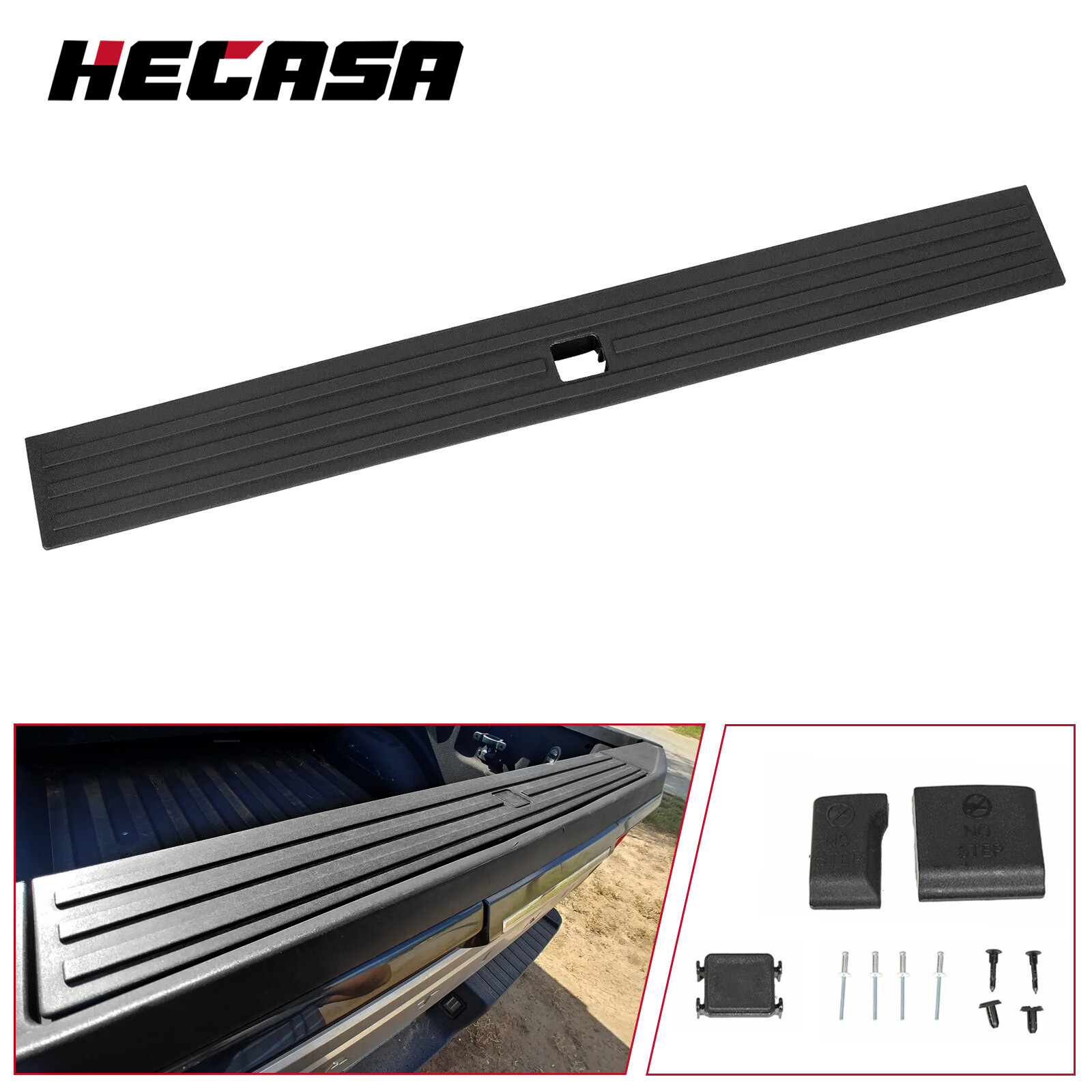 Tailgate Flexible Step Moulding Cover Trim With Button FOR 2015-2020 Ford F-150
