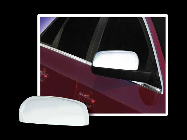 New Overstock fits Ford 500 Montego 2Pc Mirror Cover Chrome Plated ABS plastic