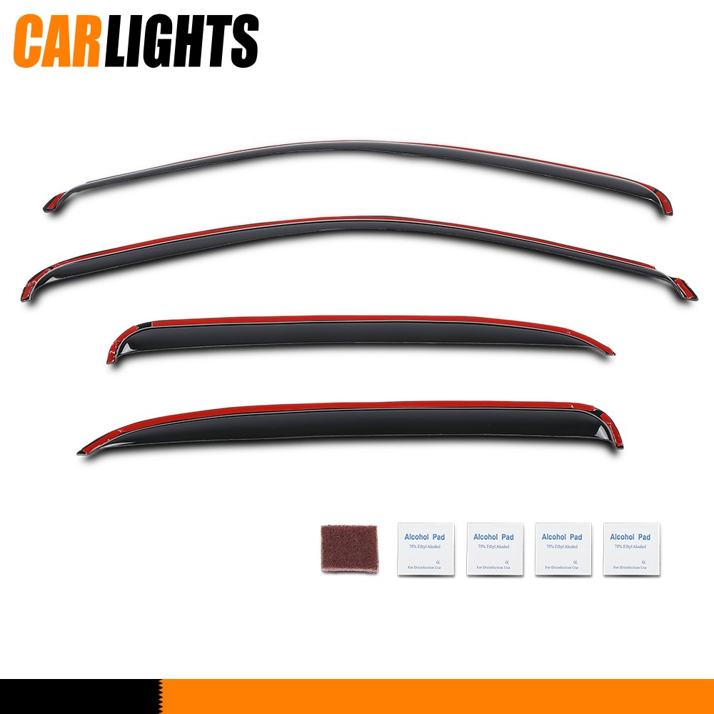 Fit For Tahoe Yukon Escalade 2000-2006 In-Channel Smoke Window Vent visors