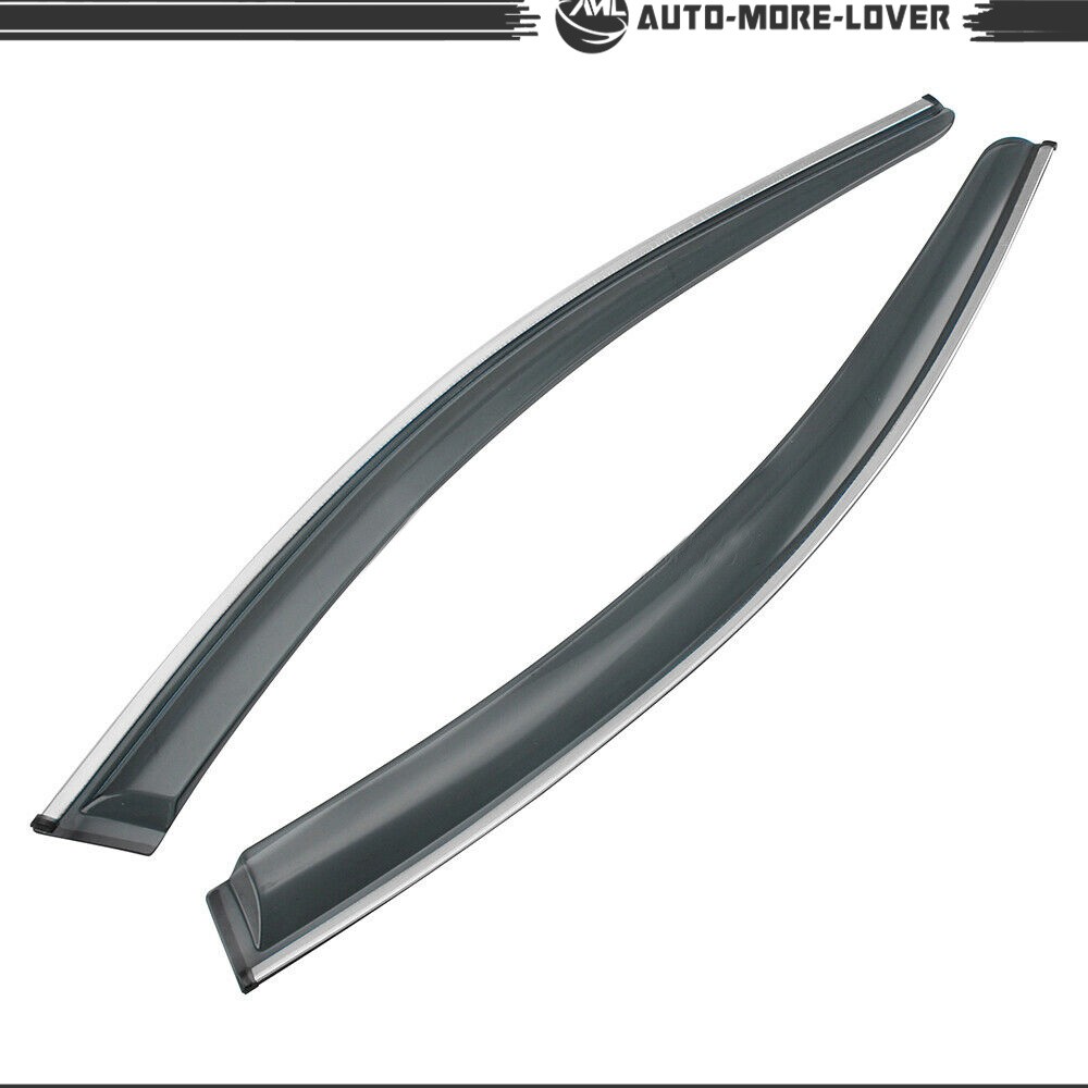 Window Visor Vent Sun Rain Wind Guard Shade Chrome For Acura TL 2009-2014 4PCS