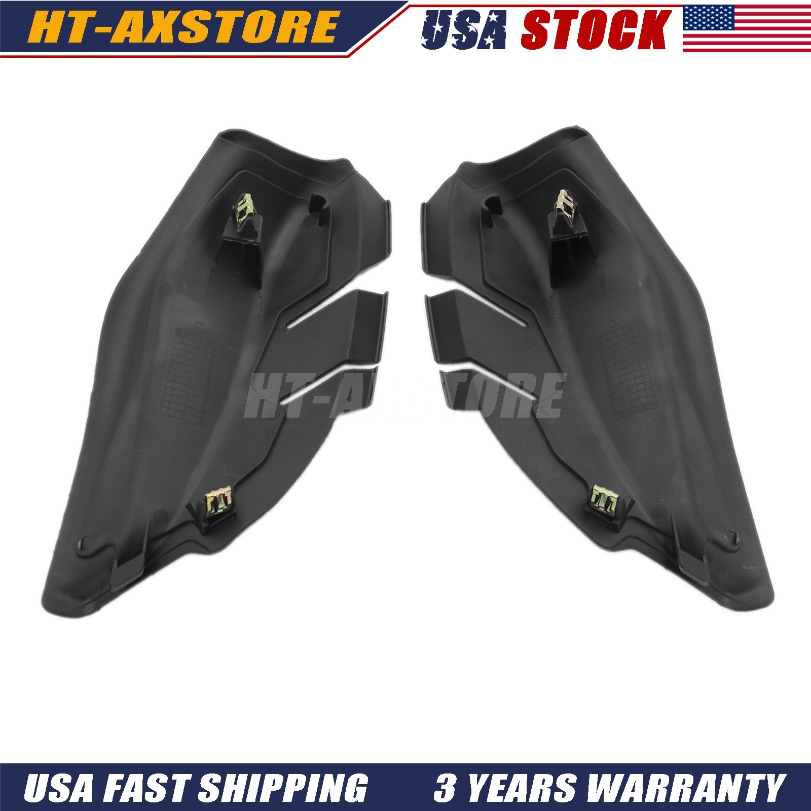 1Pair For Jeep Compass 2018-2025 Left + Right Cowl Side Panel Trims Black USA