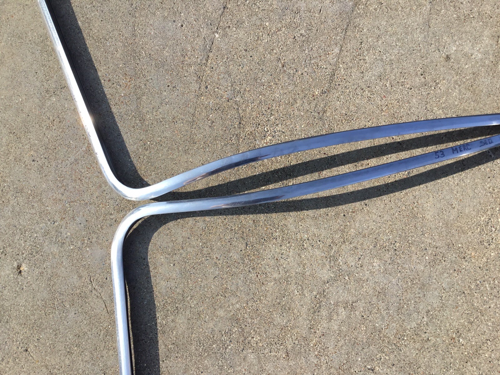 1952, 1953, Ford Mercury Windshield stainless trim.￼ Original