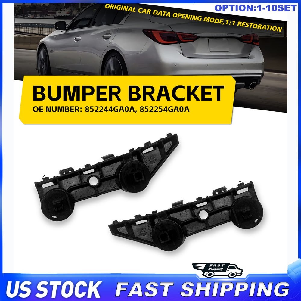 Rear Upper Bumper Cover Support Bracket For 14-23 Infiniti Q50 852254GA0A 2-20x
