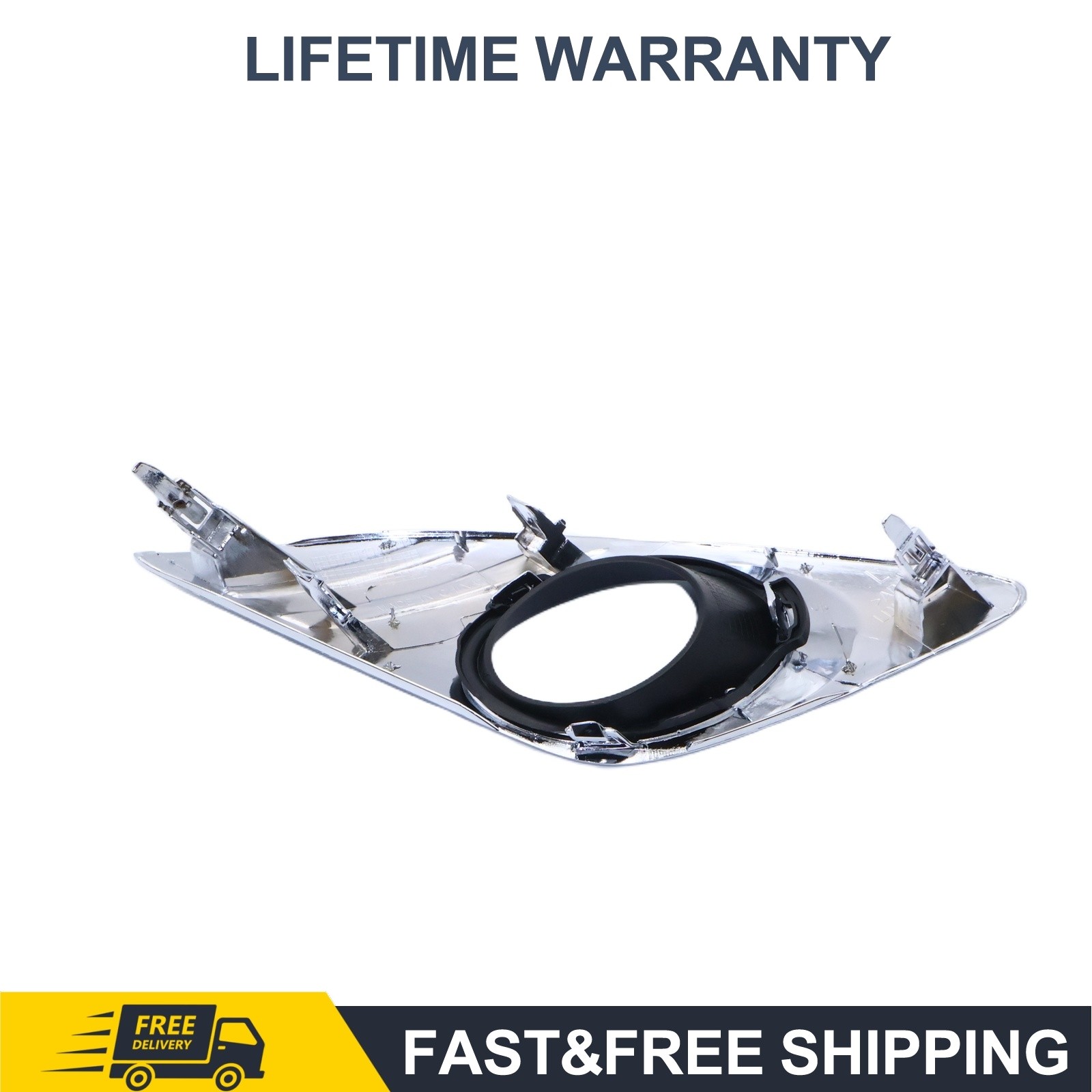 Fog Light Trim Panel Set For Toyota Camry 2012-2014 Left Right Chrome