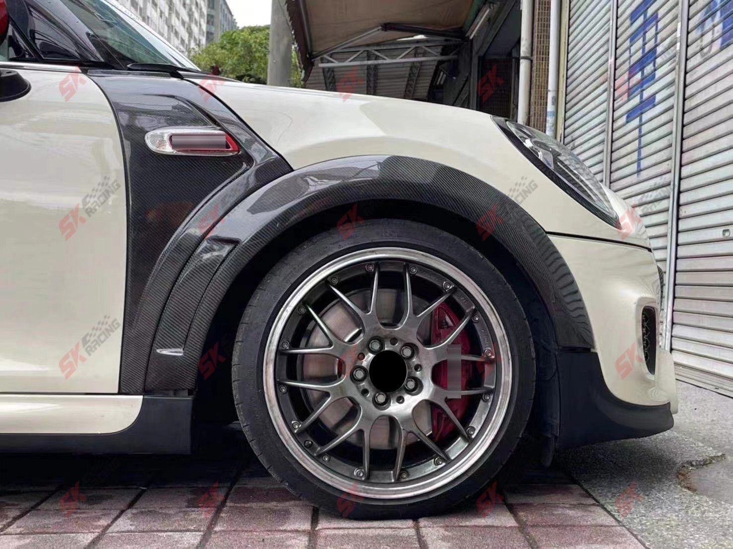 Carbon Fiber/Unpainted Side Fender Flare Wheel Arch Cover Fits Mini Cooper F56