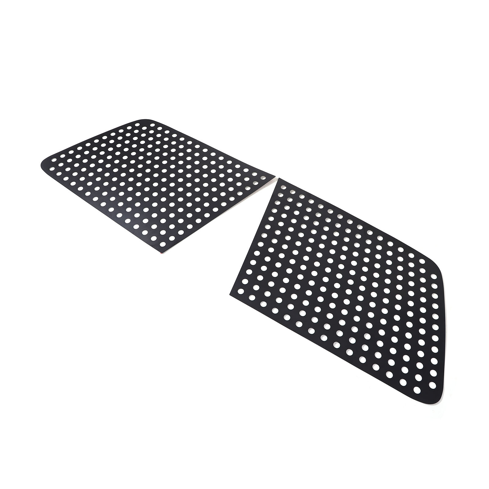 Black Aluminum Alloy Rear Triangle Window Cover Trim For Honda Pilot 2003-2008