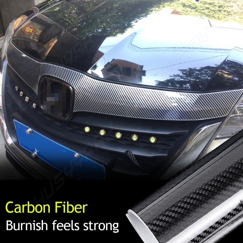 Premium Fibra De Carbono For Car Vinilo Para Autos Carros Negro 30*152 cm 7D